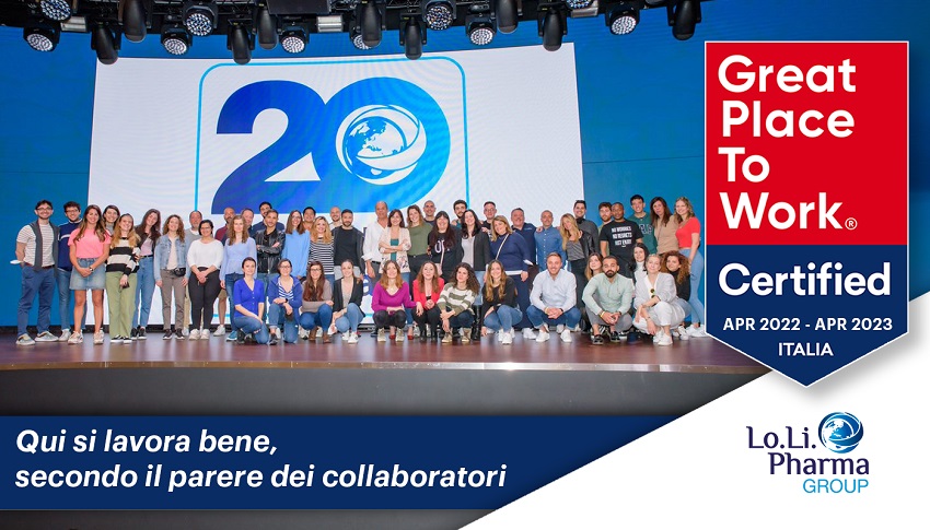 Il Gruppo Lo. Li. Pharma fra le aziende certificate Great Place to Work® Italia